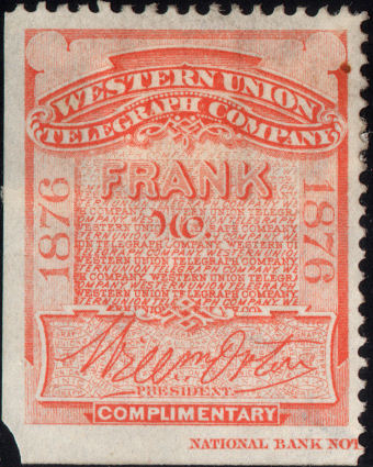 Western Union 1876 RH11c