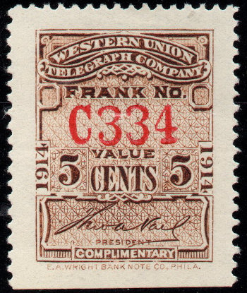 Western Union 1914, RH50 - C