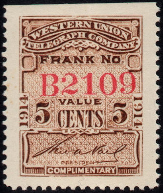 Western Union 1914, RH50 - B