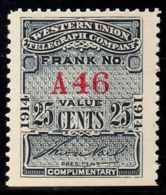 Western Union 1914 - A