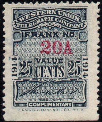 Western Union 1914, RH51b - A