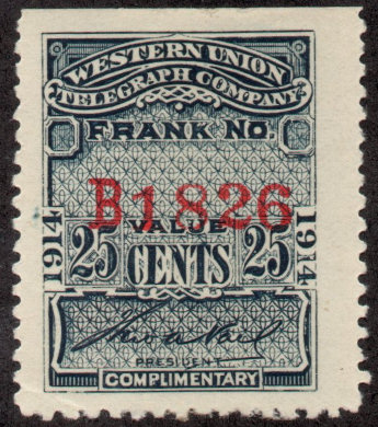 Western Union 1914, RH51c - B