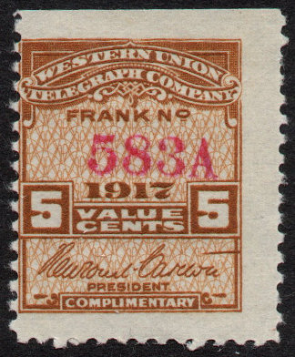 Western Union 1917 RH56a