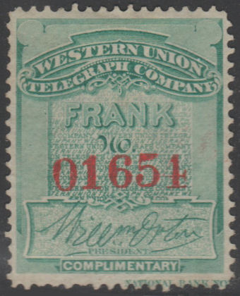 Western Union 1871 - O1654