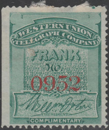 Western Union 1871 - O952
