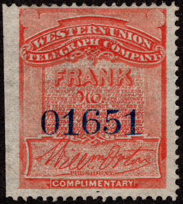 Western Union 1872 - O1651