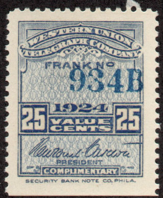Western Union 1924, RH71a - B