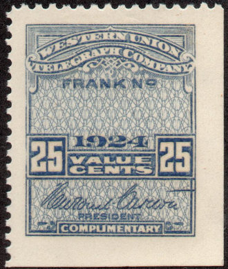 Western Union 1924, RH71b