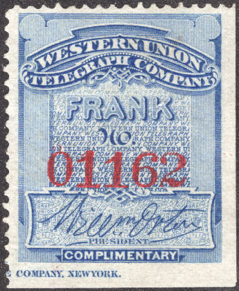 Western Union 1873 - O1162