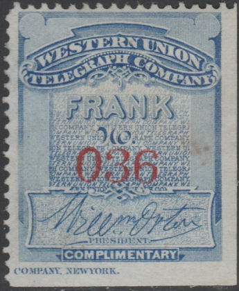 Western Union 1873 - O36