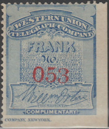 Western Union 1873 - O53