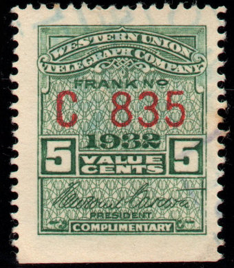 Western Union 1932, RH86 - C