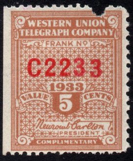 Western Union 1933, RH88 - C