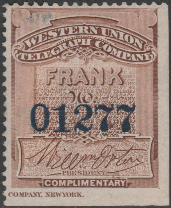 Western Union 1874 - O1277