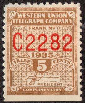 Western Union 1935, RH92 - C