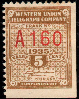 Western Union 1935, RH92 - A 