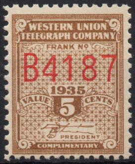 Western Union 1935 - B