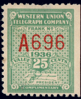 Western Union 1936, RH95 - A 