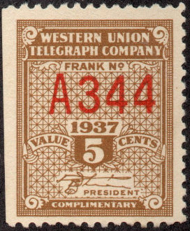 Western Union 1937, RH96 - A 