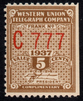 Western Union 1937, RH96 - C 