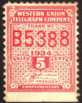 Western Union 1934 - B5388