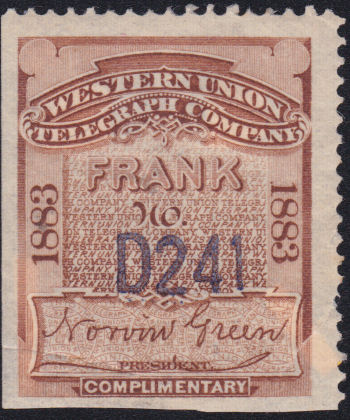 Western Union 1883 RH18c