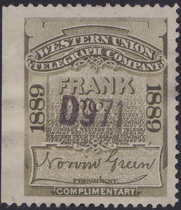 Western Union 1889 - D971
