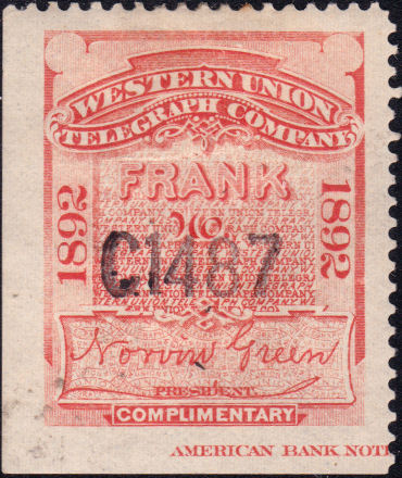 Western Union 1892 - C