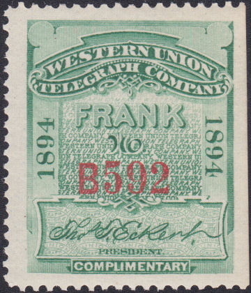 Western Union 1894 - B592