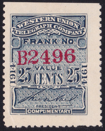 Western Union 1914 - B