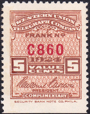 Western Union 1924 - 5c