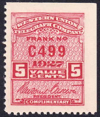 Western Union 1927 5c