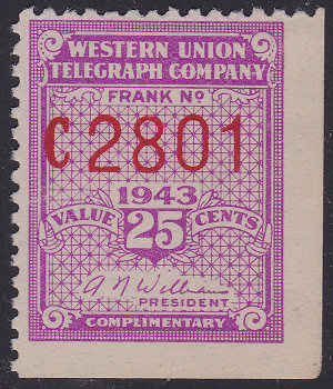 Western Union 1943 - C