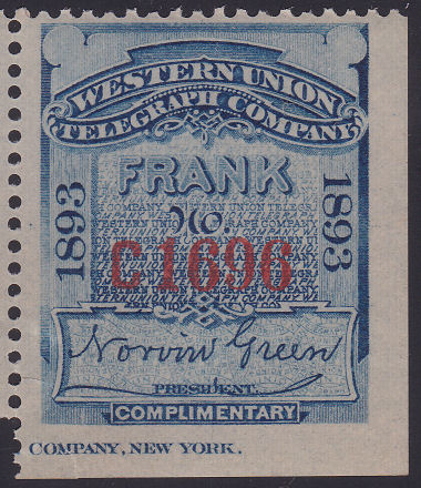 Western Union 1893 - C1696
