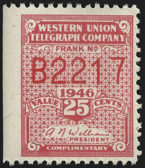 Western Union. 1946 25c