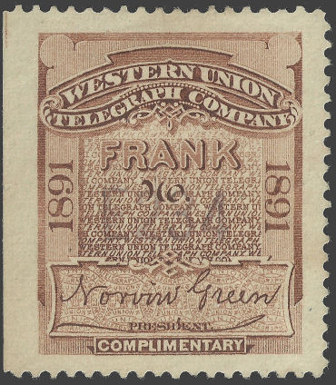 Western Union 1891, RH26a - E