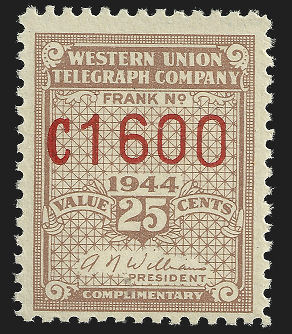 Western Union 1944 25c