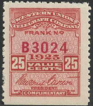 Western Union 1925