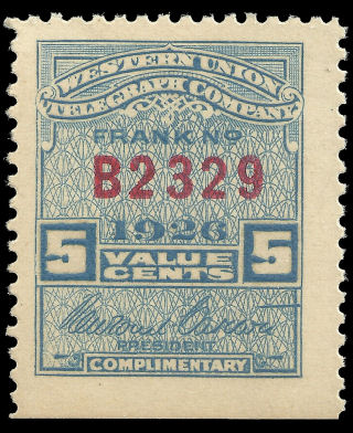 Western Union 1926 - 5c