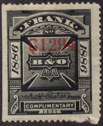 USA B&O Frank 1886