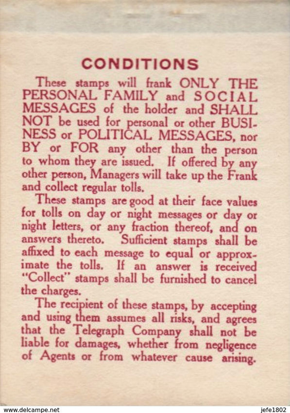 WU 1930 booklet - Conditions