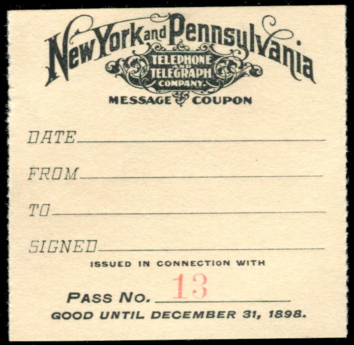 NY and Penn TT 1898