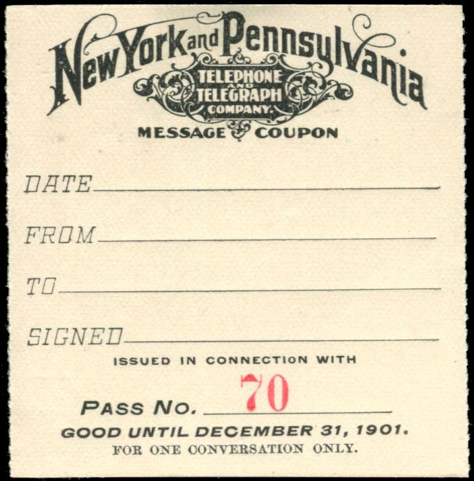 NY and Penn TT 1901