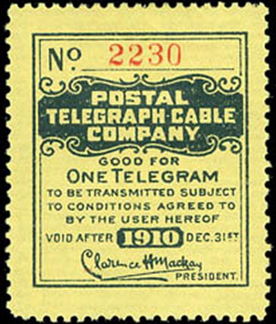USA Postal Tel-Cable 1910 - 2230