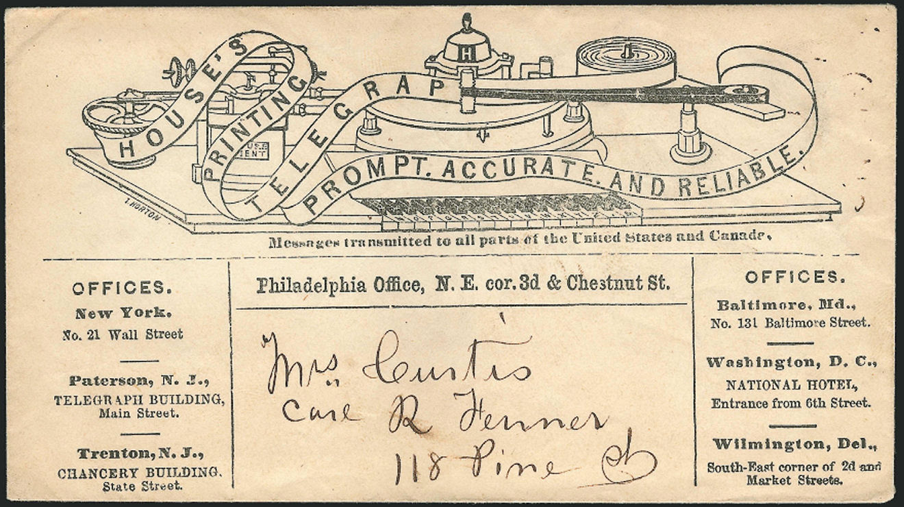 House's Printing Tel. Philadelphia envelope 
