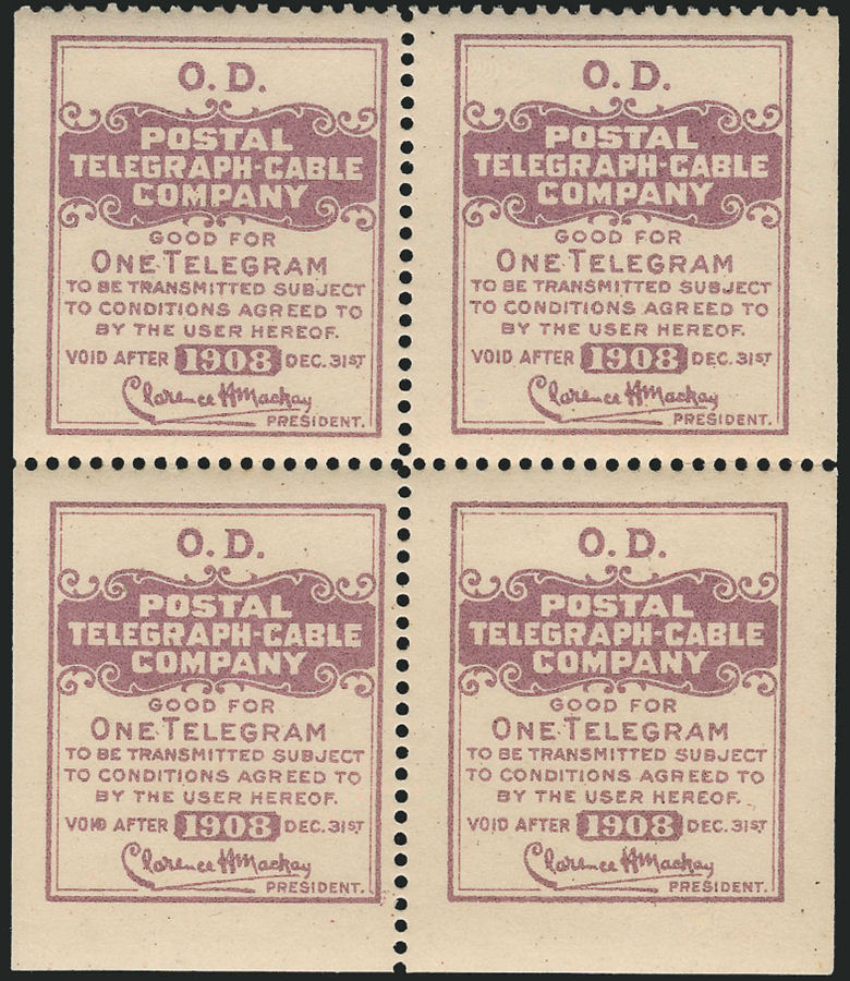 USA Postal Tel-Cable Old Dominion - Sale 1102, Lot 1122