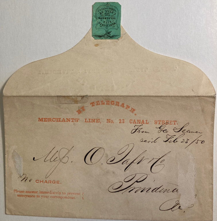 Envelope of 23/2/1850