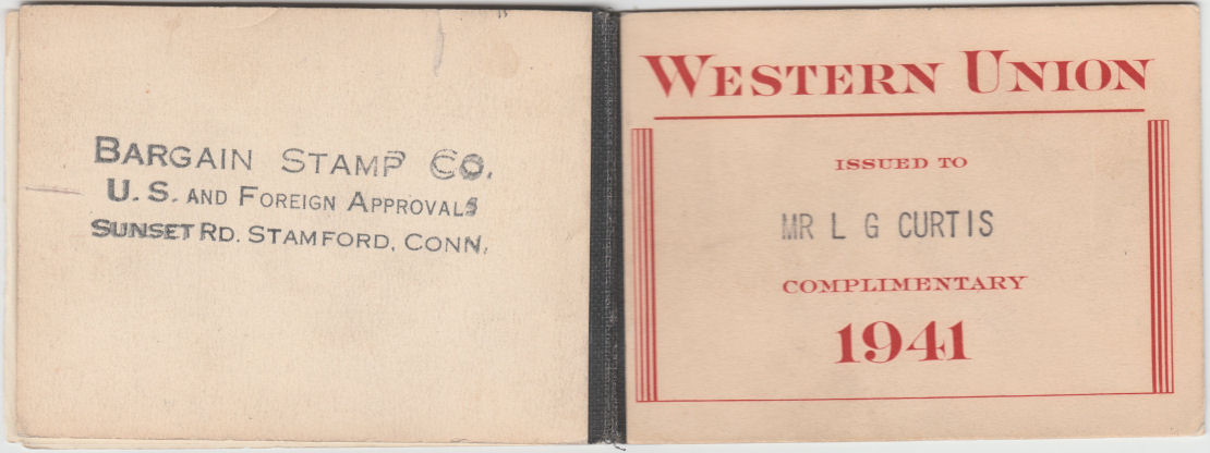 WU 1941 booklet cover - outside