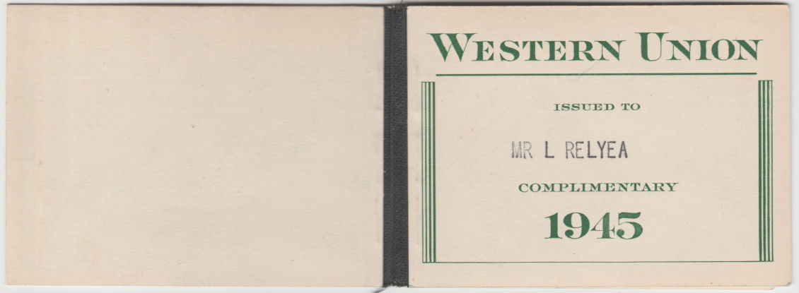 WU 1945 booklet cover - outside