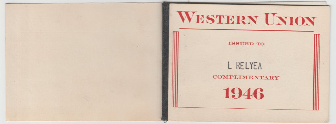 WU 1946 booklet cover - outside